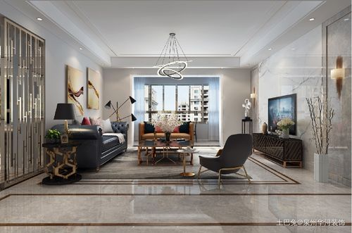 客厅客厅现代简约199m05四居及以上设计图片赏析
