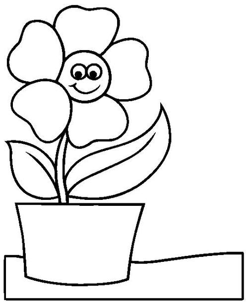 幼儿园植物简笔画太阳花