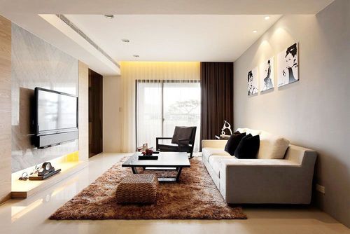 100平米小户型客厅地毯装修设计图片
