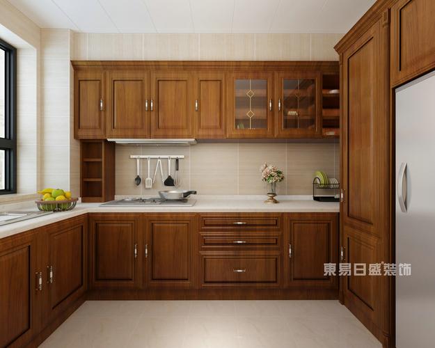 新中式厨房效果图2019装修案例图片