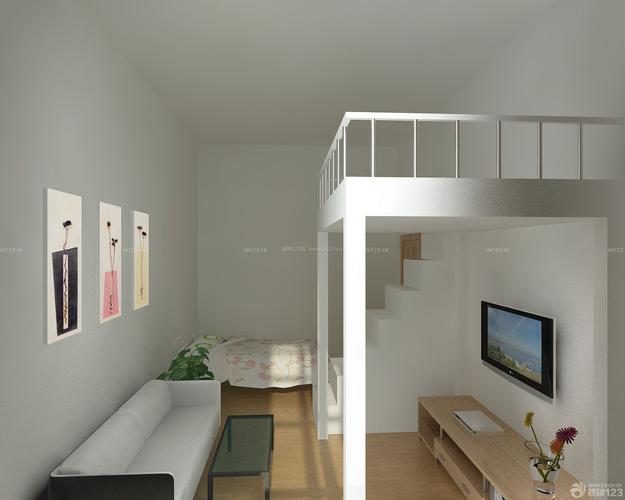 简约风格30平米单身公寓装修效果图