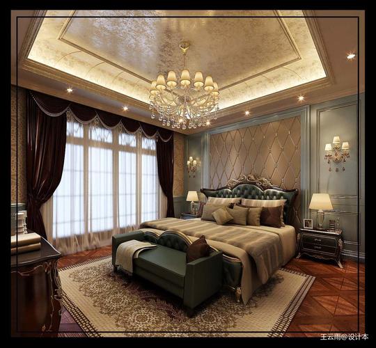 卧室卧室欧式豪华175m05别墅豪宅设计图片赏析