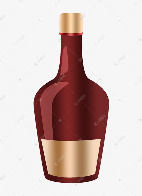 红色红酒瓶子