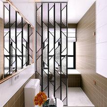 卫生间干区隔断柜现代简约雕花玻璃屏风墙家用透光玄关干湿分