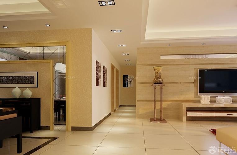 现代风格客厅走廊装修效果图大全2020