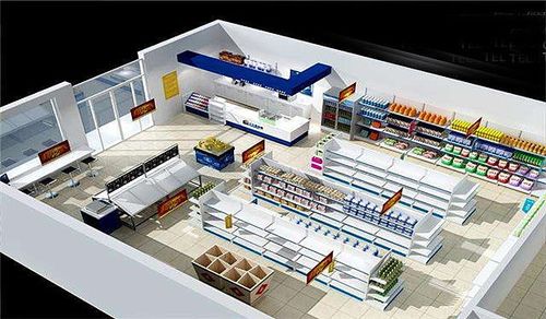 重庆超市装修设计效果图便利店设计公司超市设计施工