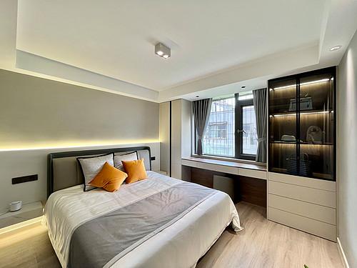 74平米现代简约风三室卧室装修效果图软装创意设计图