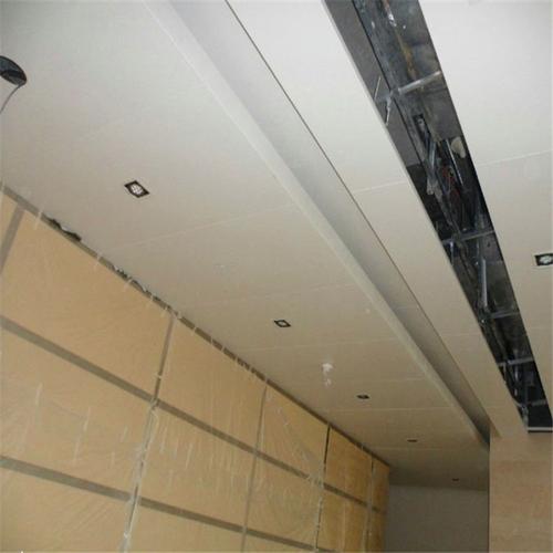 粤艺佰会议室吊顶2mm厚白色铝单板大厅吊顶造型铝单板定制铝单板造型