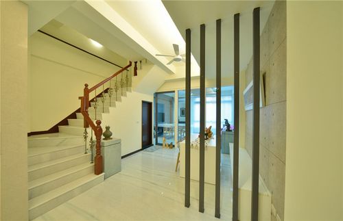 成都智尚酒店设计5层酒店楼梯的设计效果图