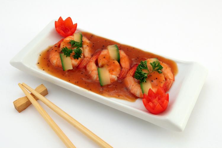 寿司日式料理大虾明虾寿司明虾美食世界好吃又好看的明虾寿司