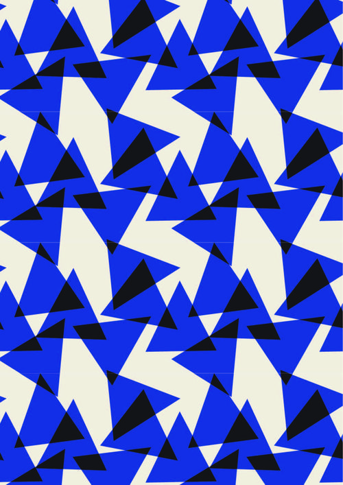 几何三角图案拼接印花矢量图服装纺织面料数码印花花型素材