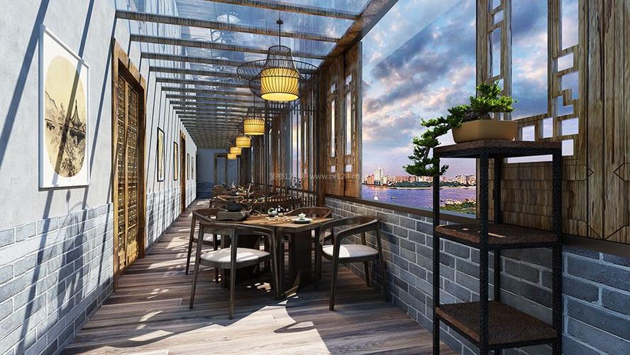 2018新中式餐厅阳光房装修效果图欣赏