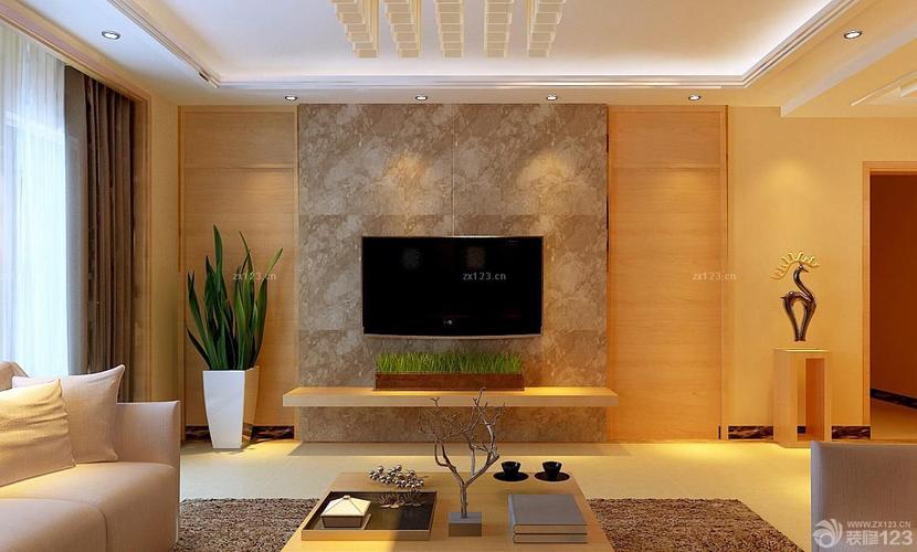 2015小户型装修设计客厅电视电视背景墙效果图