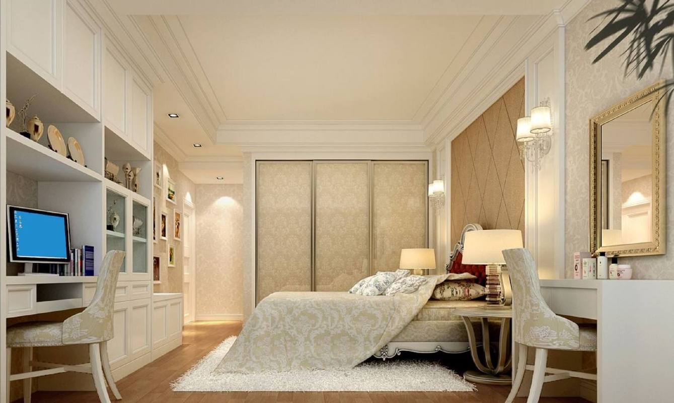 欧式风格卧室装修效果图欣赏享受着低调奢华的睡眠环境