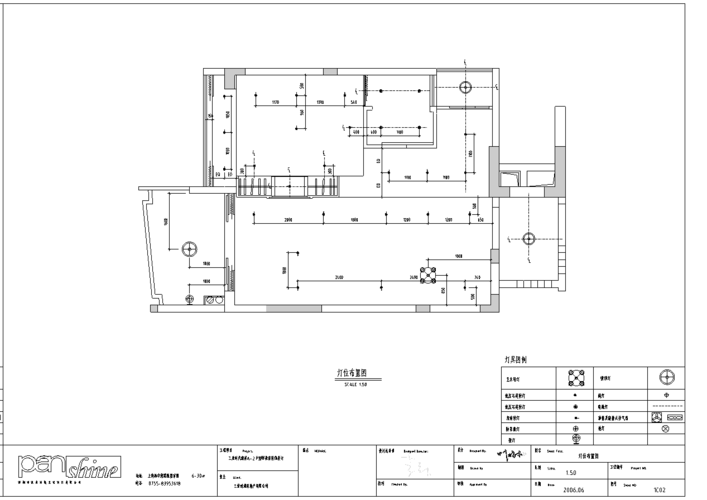 三亚时代海岸a2户型样板间室内设计施工图