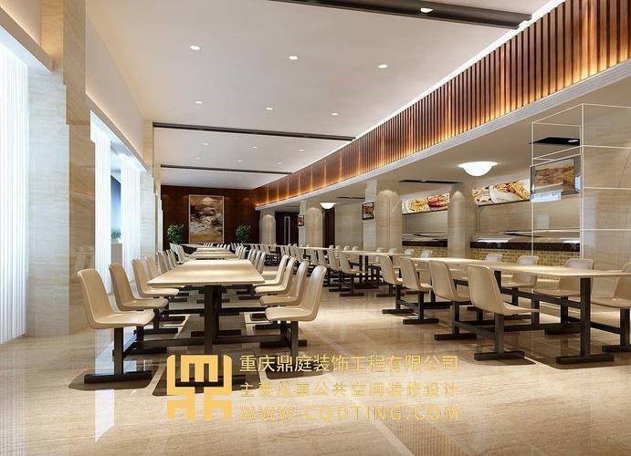 重庆食堂装修设计食堂设计规划食堂案例效果图