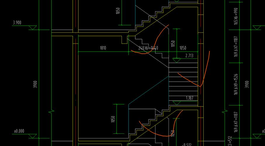 请问三跑楼梯中的平台板和休息平台是哪里见下图