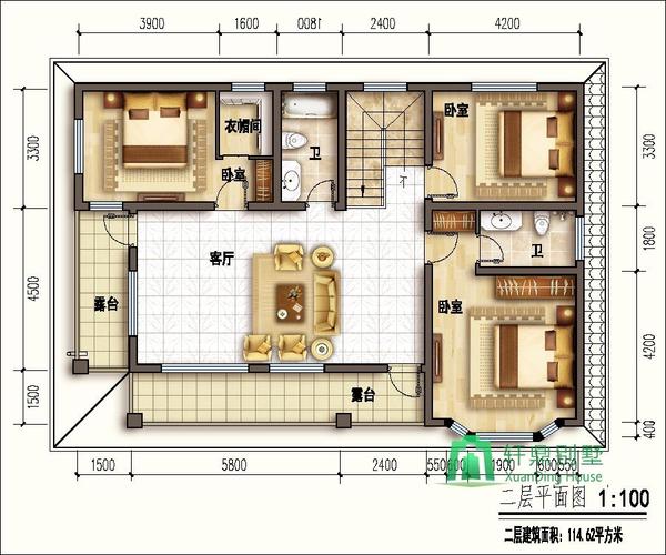 14x10米房子设计图带效果图农村自建房户型推荐图纸汇总