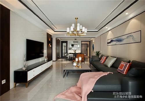 金属线条客厅客厅现代简约125m05三居设计图片赏析