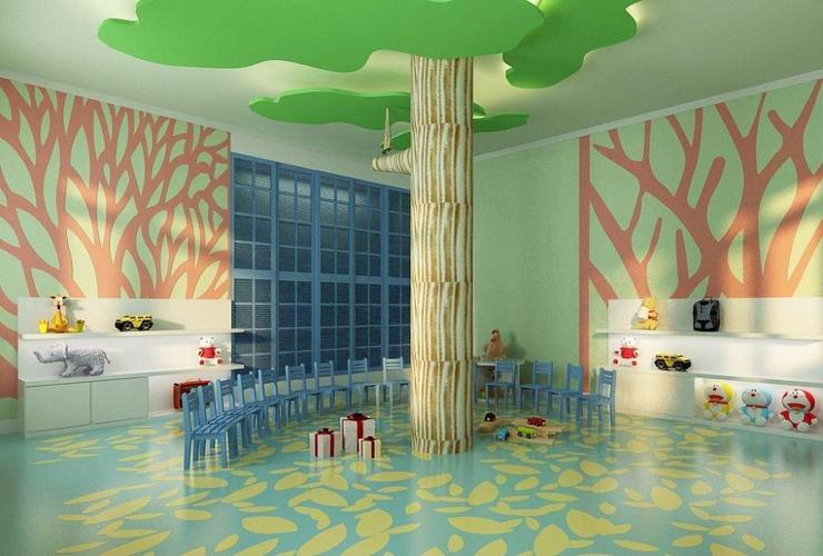 树木幼儿园主题墙布置图效果图大全