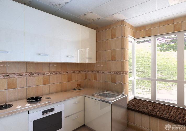 最新现代风格厨房仿古砖效果图设计456装修效果图