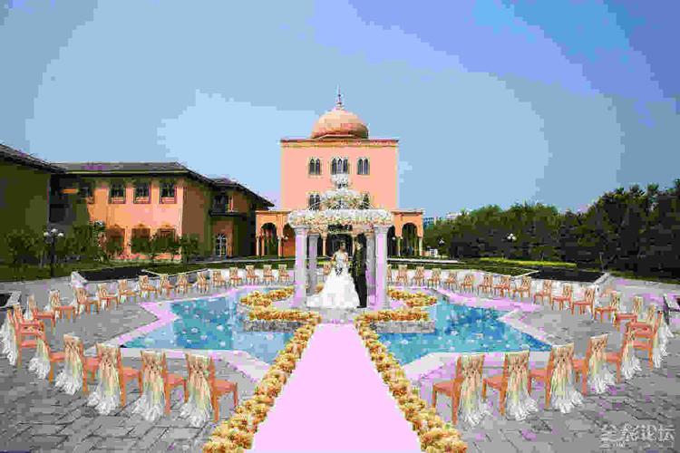 伊斯兰风格室外婚礼现场布置图片