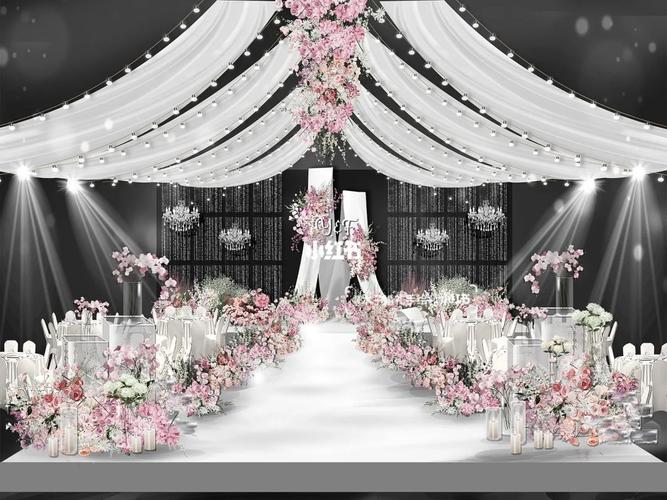 粉色韩式婚礼效果图