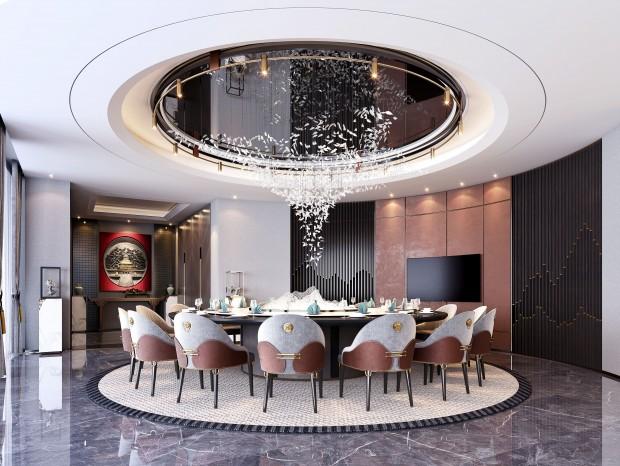 新中式餐厅包房328711个人设计12现代酒店大堂
