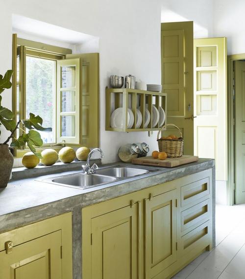 绿色厨房效果图欣赏森系家居风格