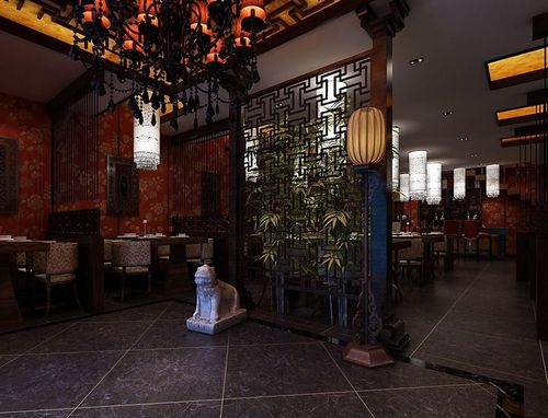 中式饭店装修效果图