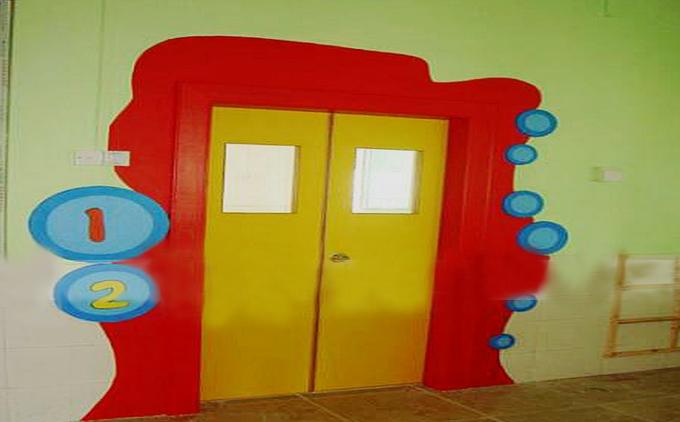 可爱又童趣中式风格幼儿园门设计装修效果图