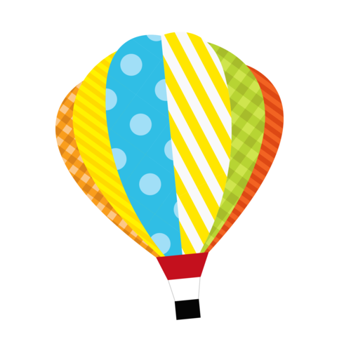 六一儿童节卡通热气球漂浮装饰