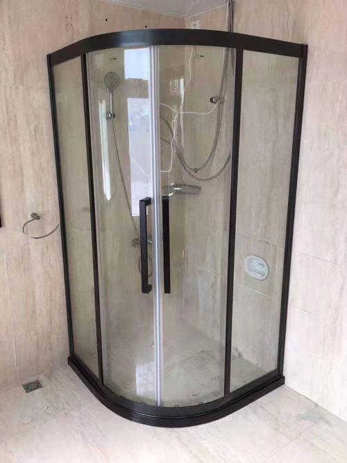 福州淋浴房厂家直销高档304不绣钢扇弧形卫生间干湿分离钢化玻璃