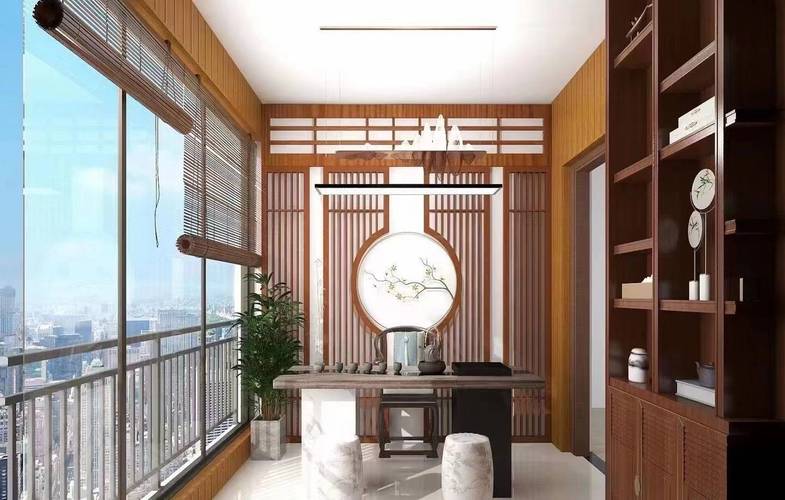 客厅阳台设计成茶室阳台广州阳台装修公司提供12阳台设计方案