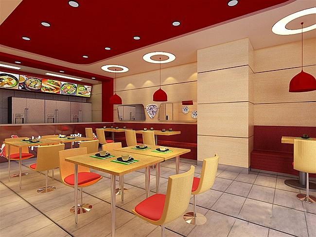 快餐店打造餐饮空间装修效果图