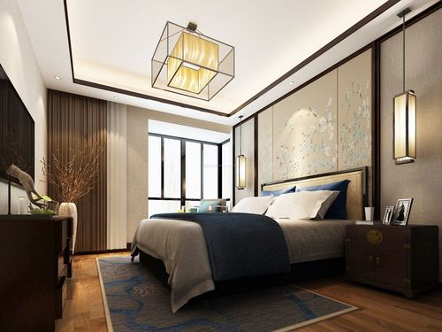 2021新中式卧室装饰风格墙纸图片大全装信通网效果图