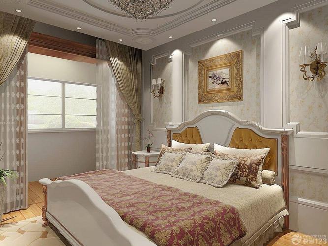 最新欧式卧室窗帘装潢设计效果图片