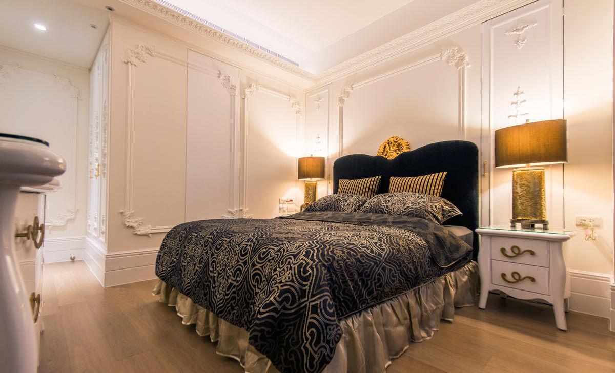 时尚现代欧式卧室石膏线条背景墙装饰沙发背景墙效果图沙发背景墙效果