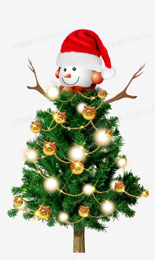圣诞雪人树木装饰