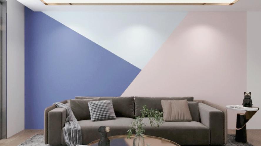 五种便宜好看的乳胶漆拼色背景墙设计方案