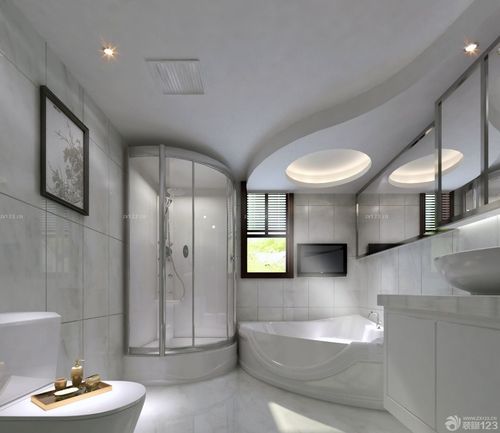 现代时尚卫生间浴室装修图片欣赏