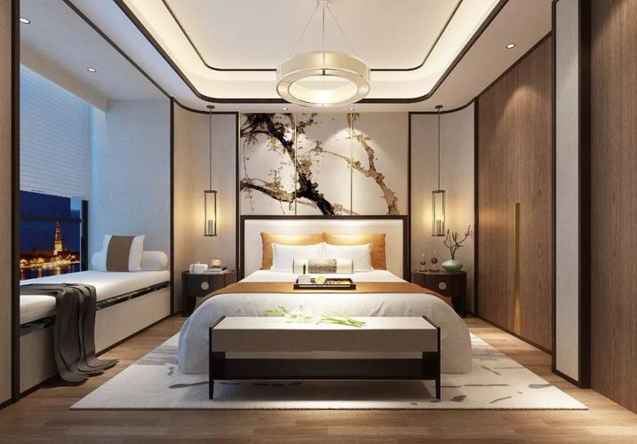 新中式卧室装修效果图属于中国人自己的风格