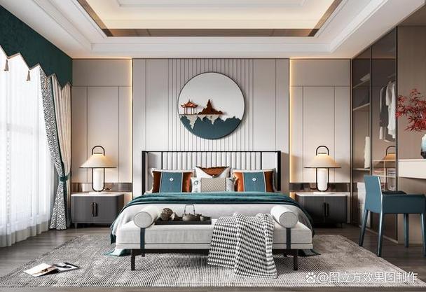 而新中式风格正是一种将传统文化与现代元素相结合的装修风格为卧室