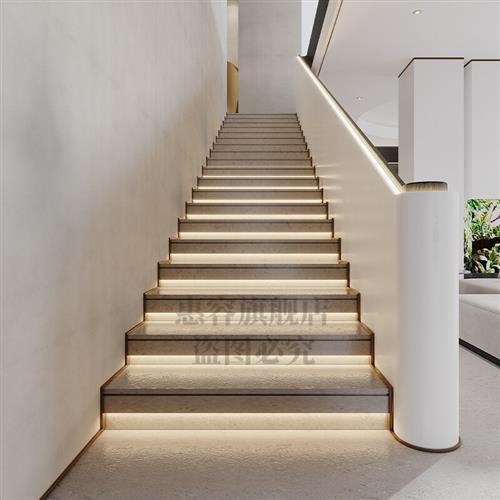 楼梯踏步灯只能感应新款智能感应楼梯灯带踏步家用网红免布线台阶