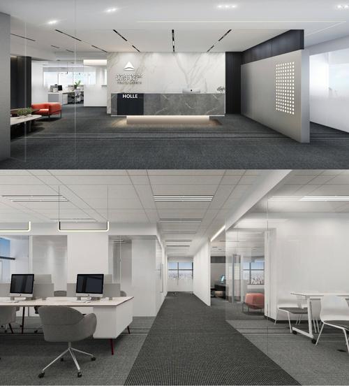 办公空间丨黑白灰极简风办公室装修设计