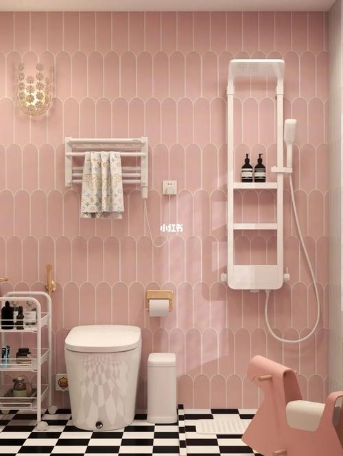 15少女心卫生间室内设计少女粉花洒粉色少女心家居家装装修