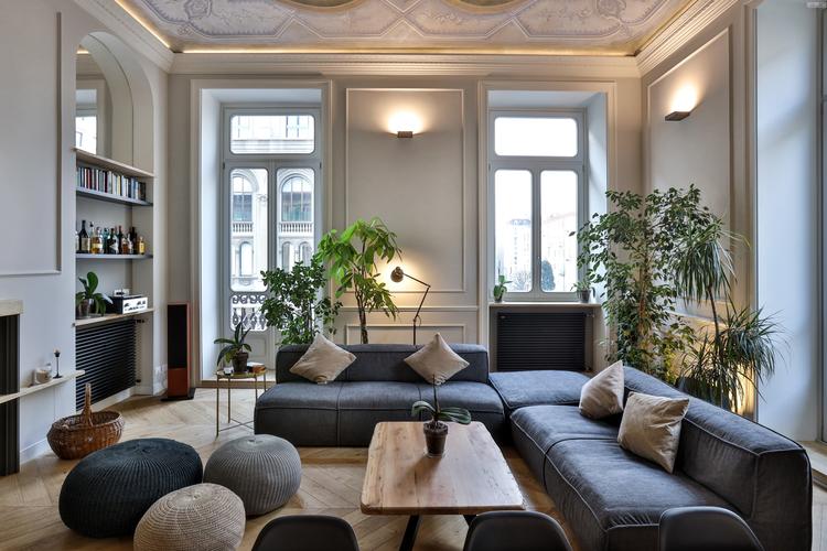 国外公寓设计案例梦幻般的室内设计意大利优雅双高公寓