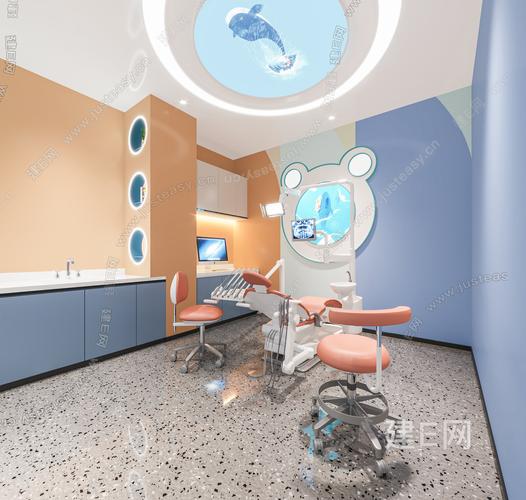 现代儿童牙科诊室3d模型下载