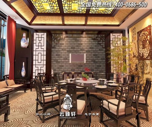 中式餐厅包间设计效果图