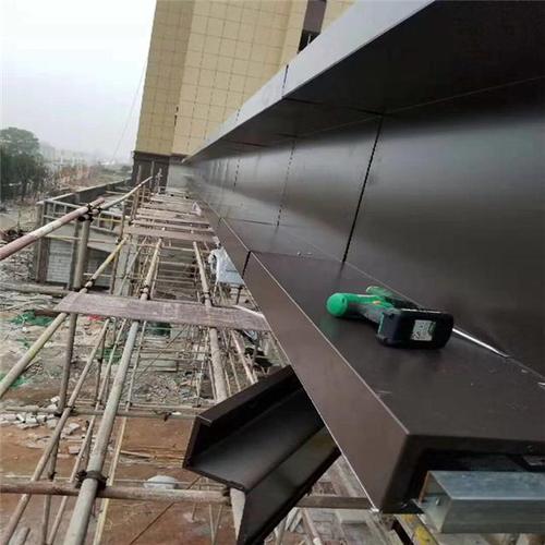 海南三亚酒店檐口铝单板铝板新造型设计排版檐口铝单板节点图